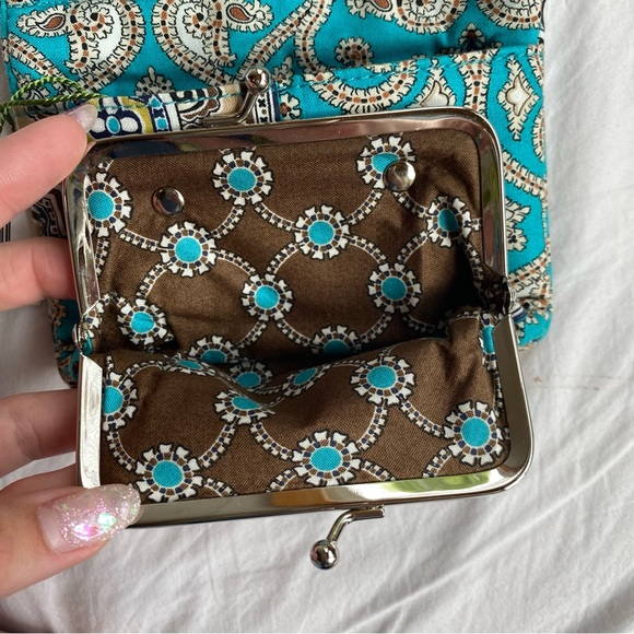 vera bradley totally turq taxi wallet 🩵 - Picture 3 of 7